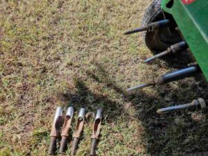 lawn aeration solid tines