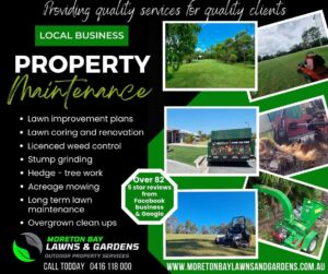Moreton bay lawns and gardens facebook page